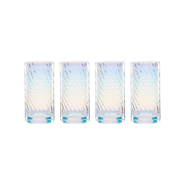 Lenox Tuscany Classics Iridescent Highball Glasses, Set of 4