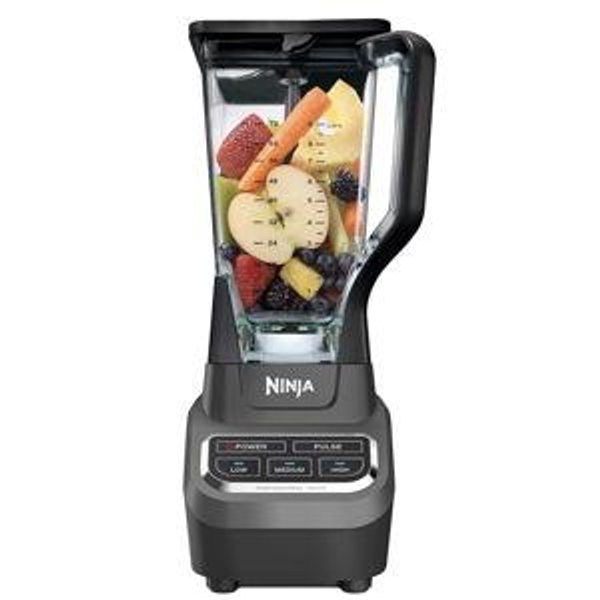 Ninja BL610 Professional 72 Oz Countertop 1000-Watt Base and Total Crushing Technology for-Smoothies, Ice and Frozen Fruit, Black, Blender + Pitcher