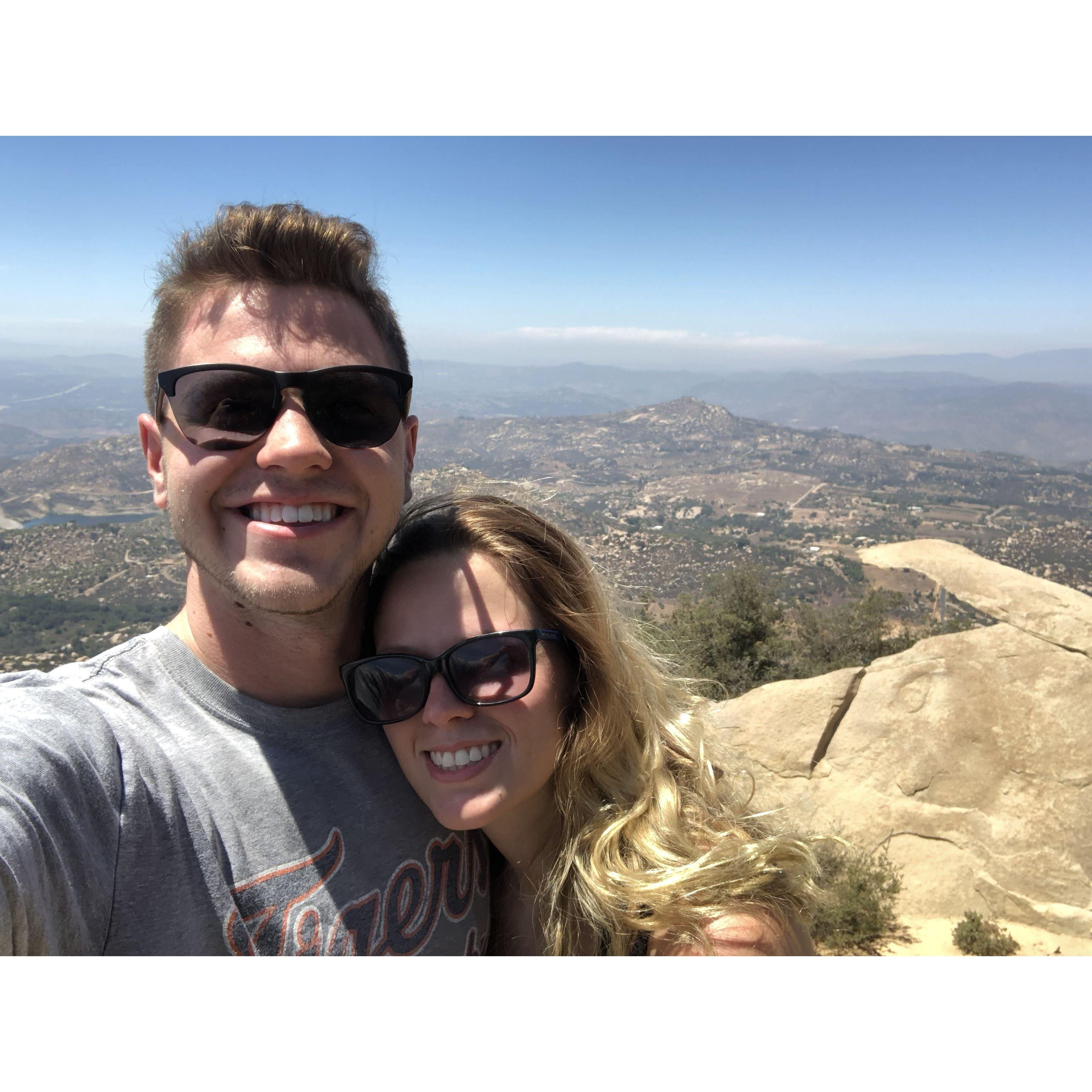 We went on a lot of cool hikes throughout our 8 years, including this one at "Potato Chip Rock" in California! Always a new adventure to chase when we're together.