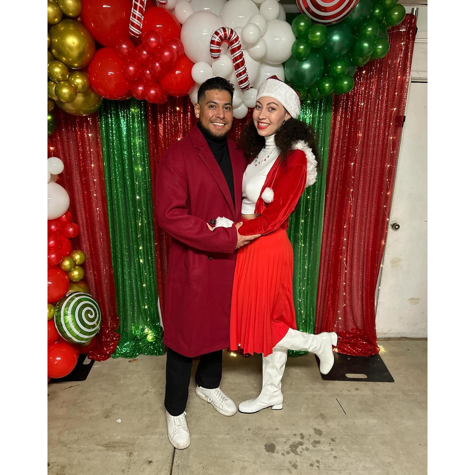 Mr. and Mrs. Clause for a Christmas Party