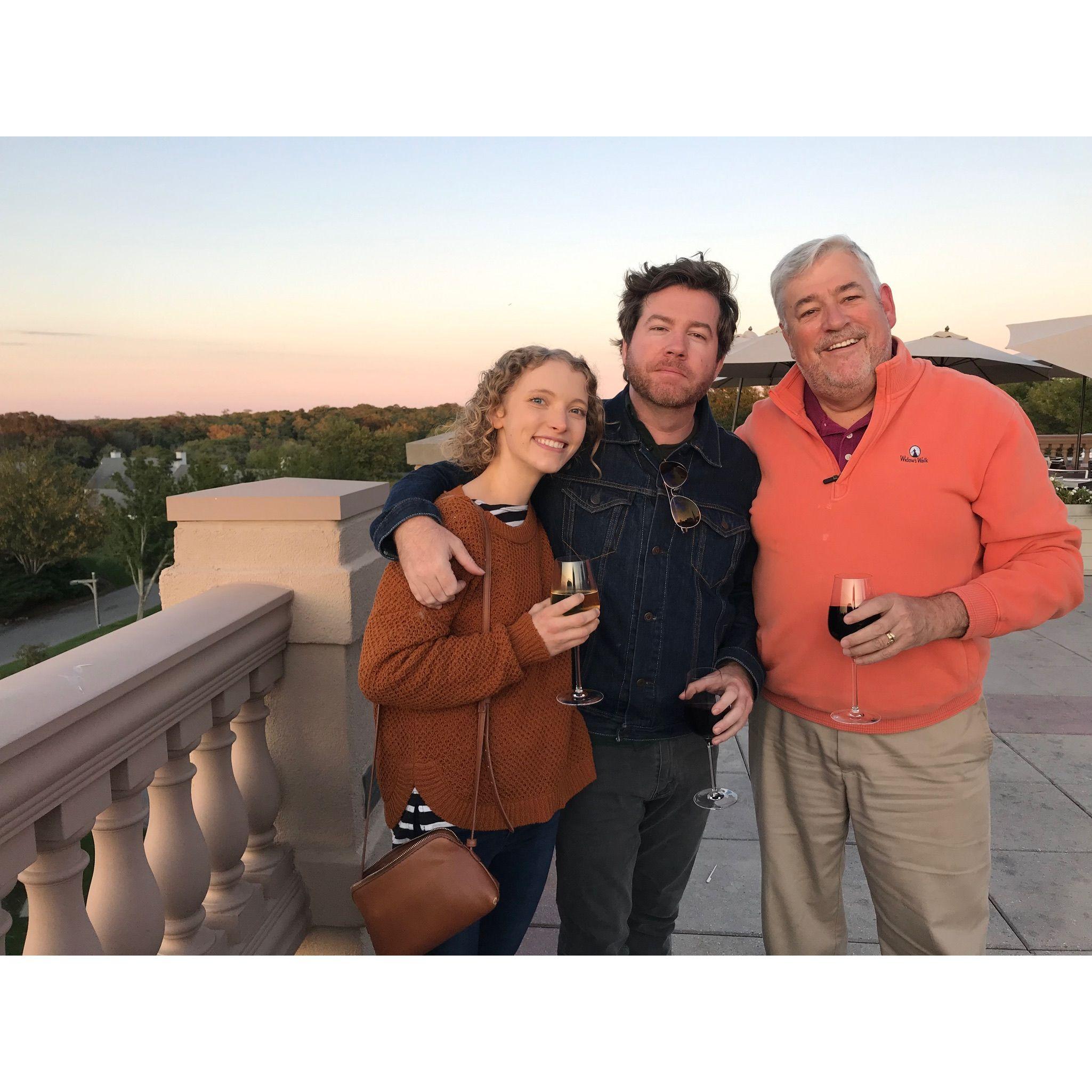 In Cape Cod with Jim Foley, Brian's father