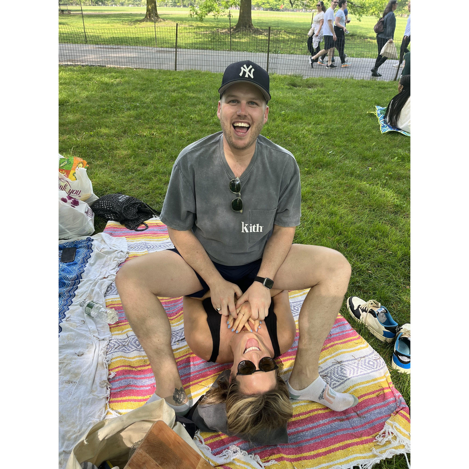 Our relationship in a nutshell - always laughing and playing together.