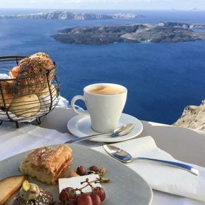 Coffees in Santorini