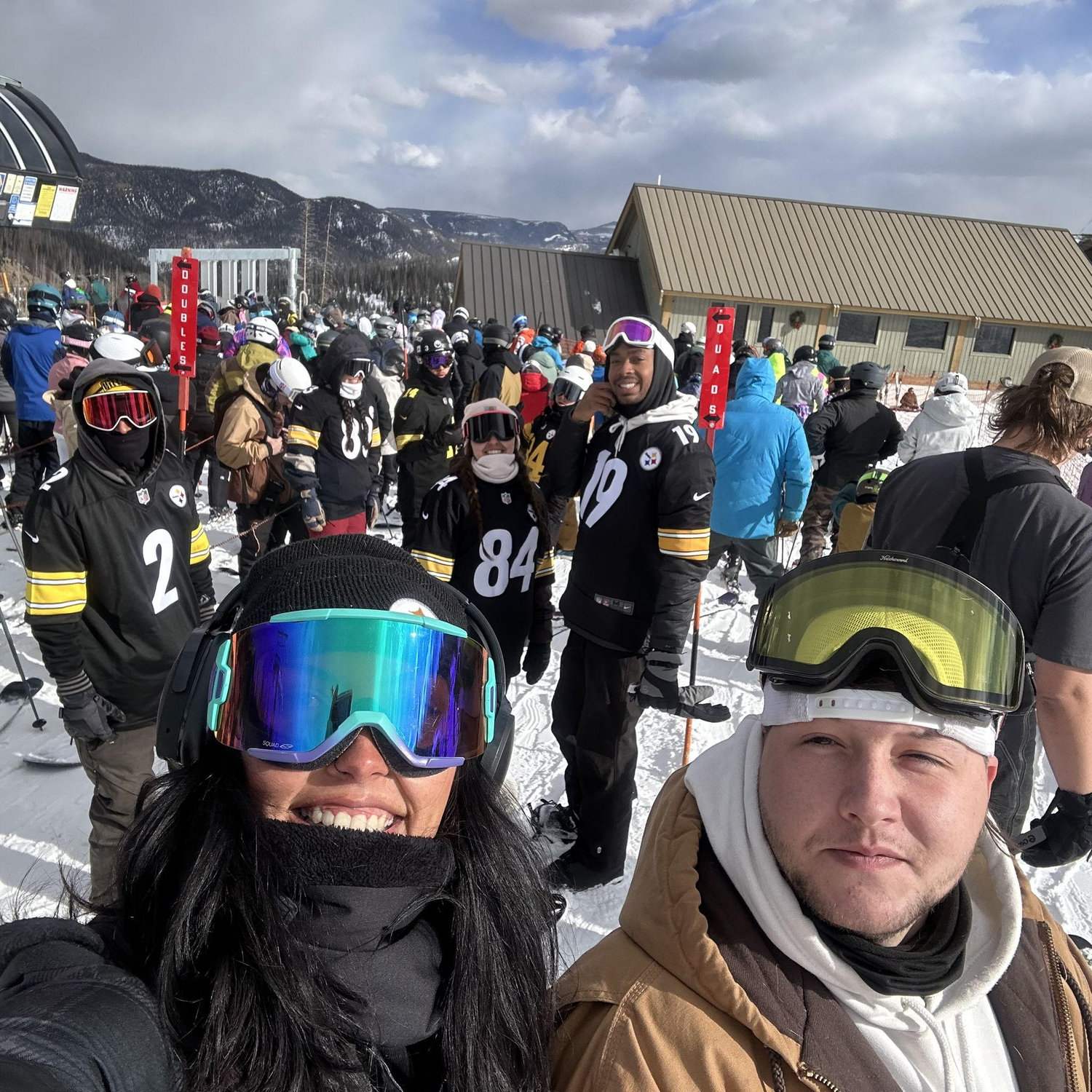 Jake's first time snowboarding