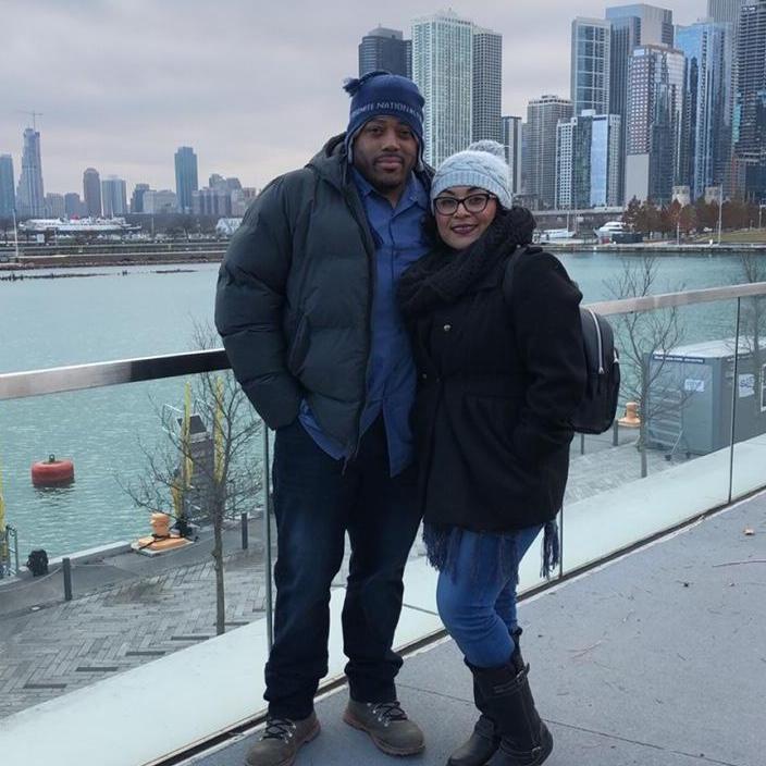 It was COLD! Thanksgiving in Chicago