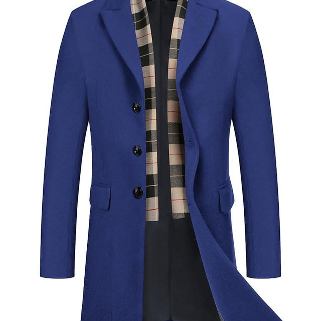 COOFANDY mens Men Pea Coat