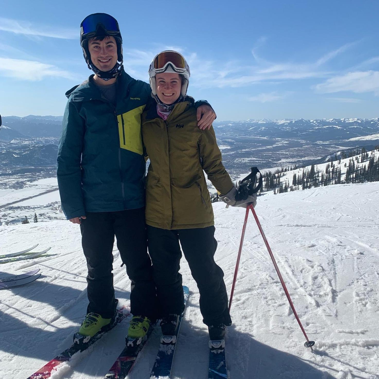 Jackson Hole Skiing (2021). Skiing is our favorite activity to do together and we spent much of our time at our Jay Peak, Vermont ski house during Covid.