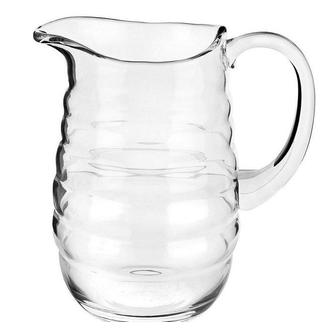 Sophie Conran for Portmeirion Ribbed Glass Pitcher
