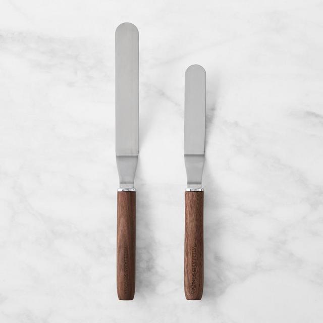 Williams Sonoma Walnut Offset Icing Spatulas, Set of 2