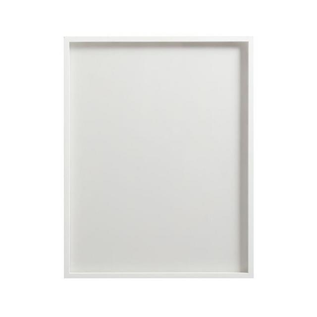 Floating Wood Gallery Frame, White - 28 x 36"