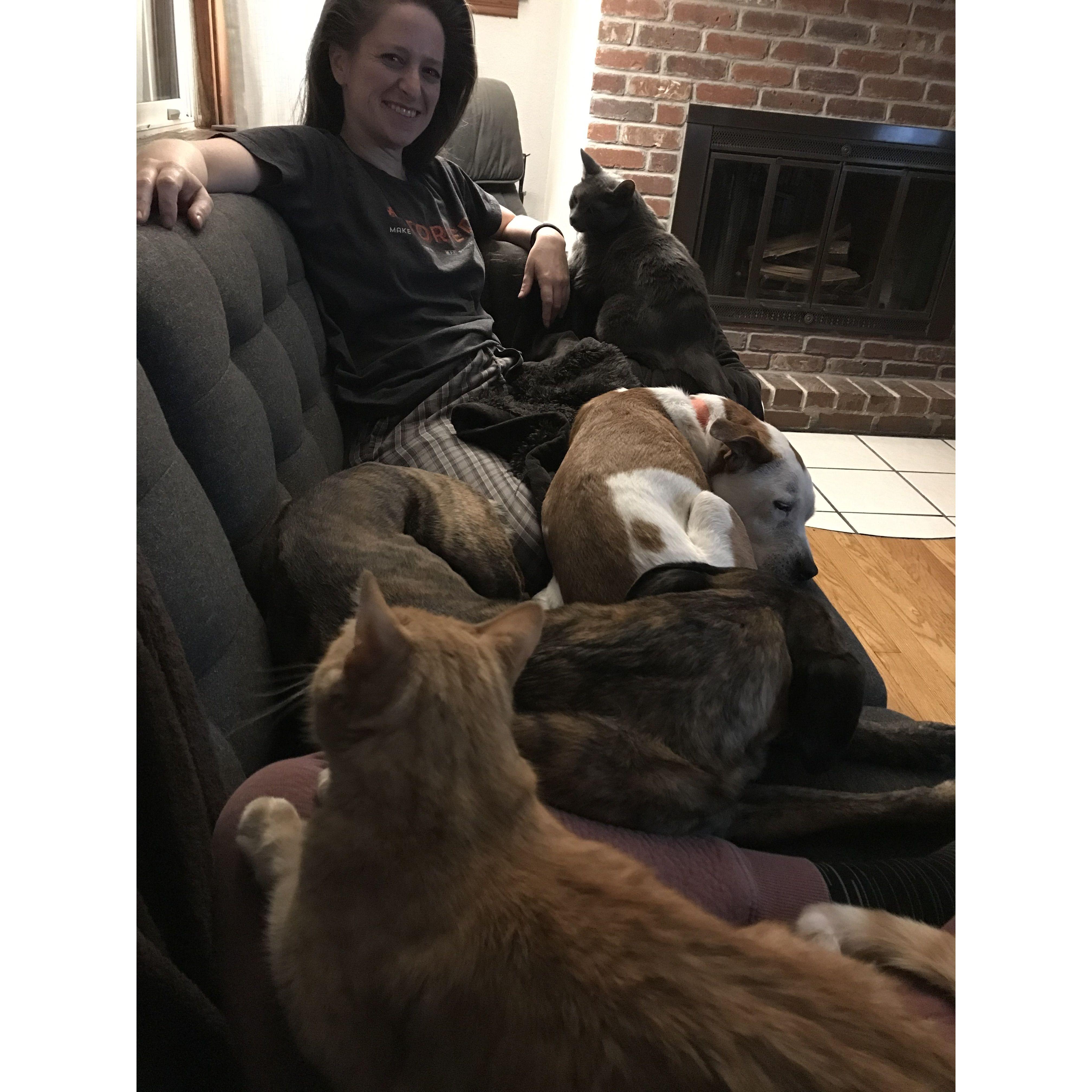 Leah, Milo, Windy, Mia, and Monster, 2022