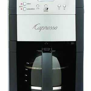Capresso 464.05 CoffeeTeam GS 10-Cup Digital Coffeemaker with Conical Burr Grinder