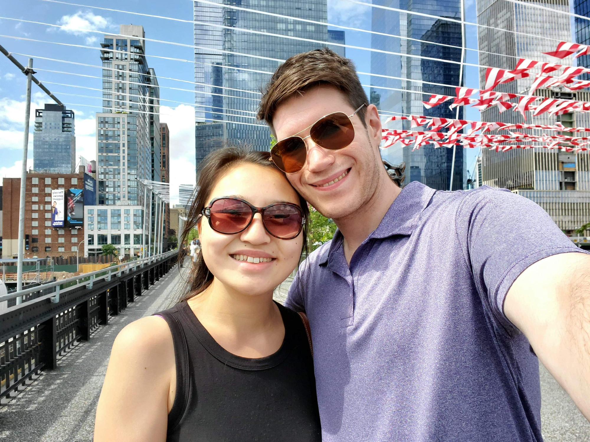 We were walking along the NYC Highline in August 2019
