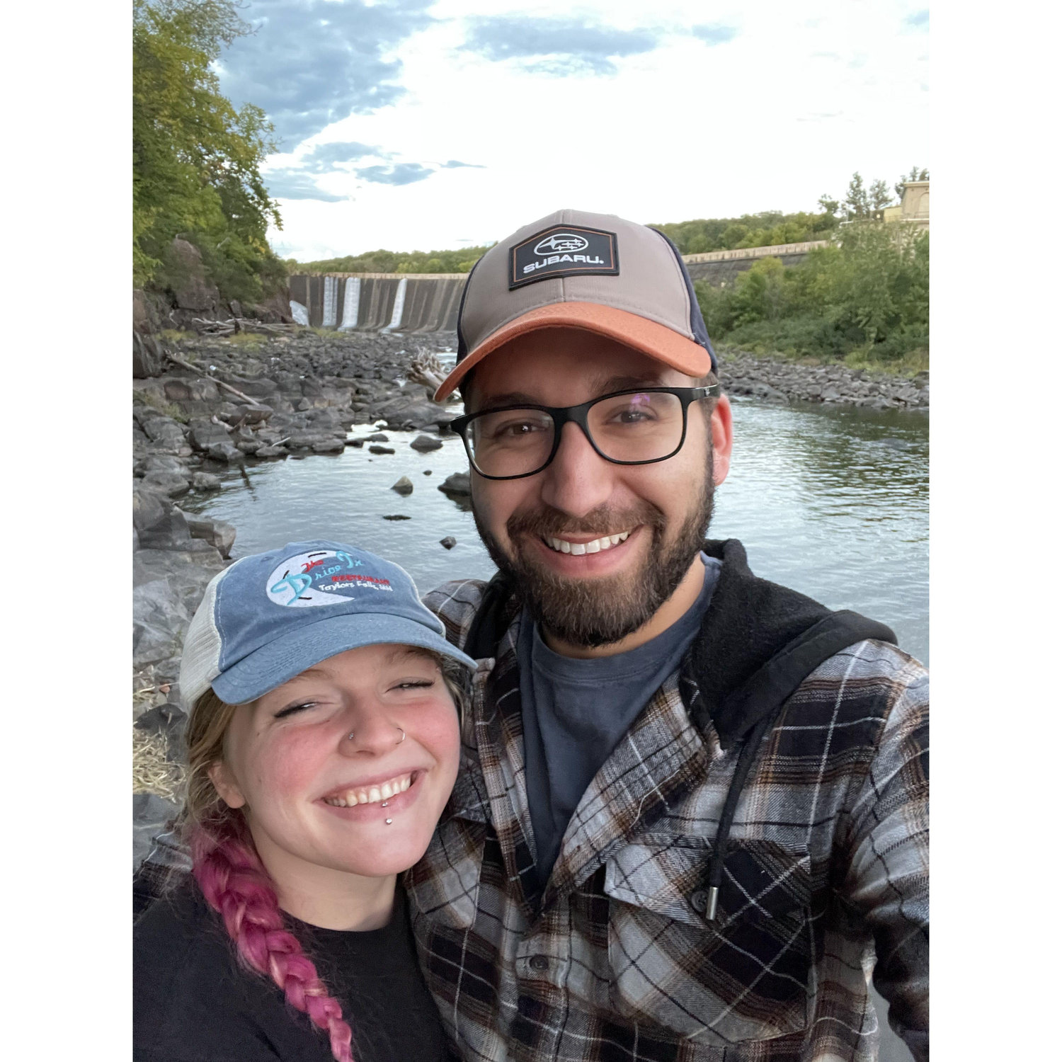 One of our first hikes together down to the Dam in Taylor's Falls, MN - September '21