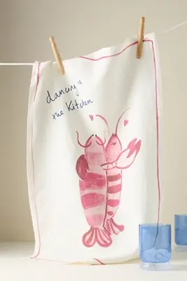 Dinette Lobster Linen Dish Towel