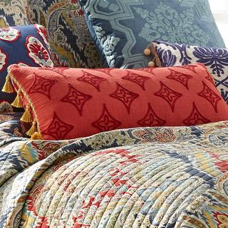 Moreno Crewel Tassel Pillow