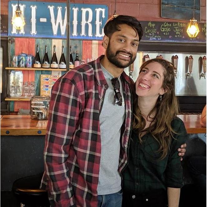 Enjoying the best brews at Hi-Wire in Asheville