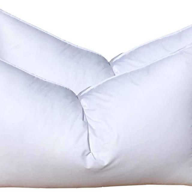 Pillowflex Set of 2 Synthetic Down Alternative Pillow Inserts for Shams (12 Inch by 24 Inch)