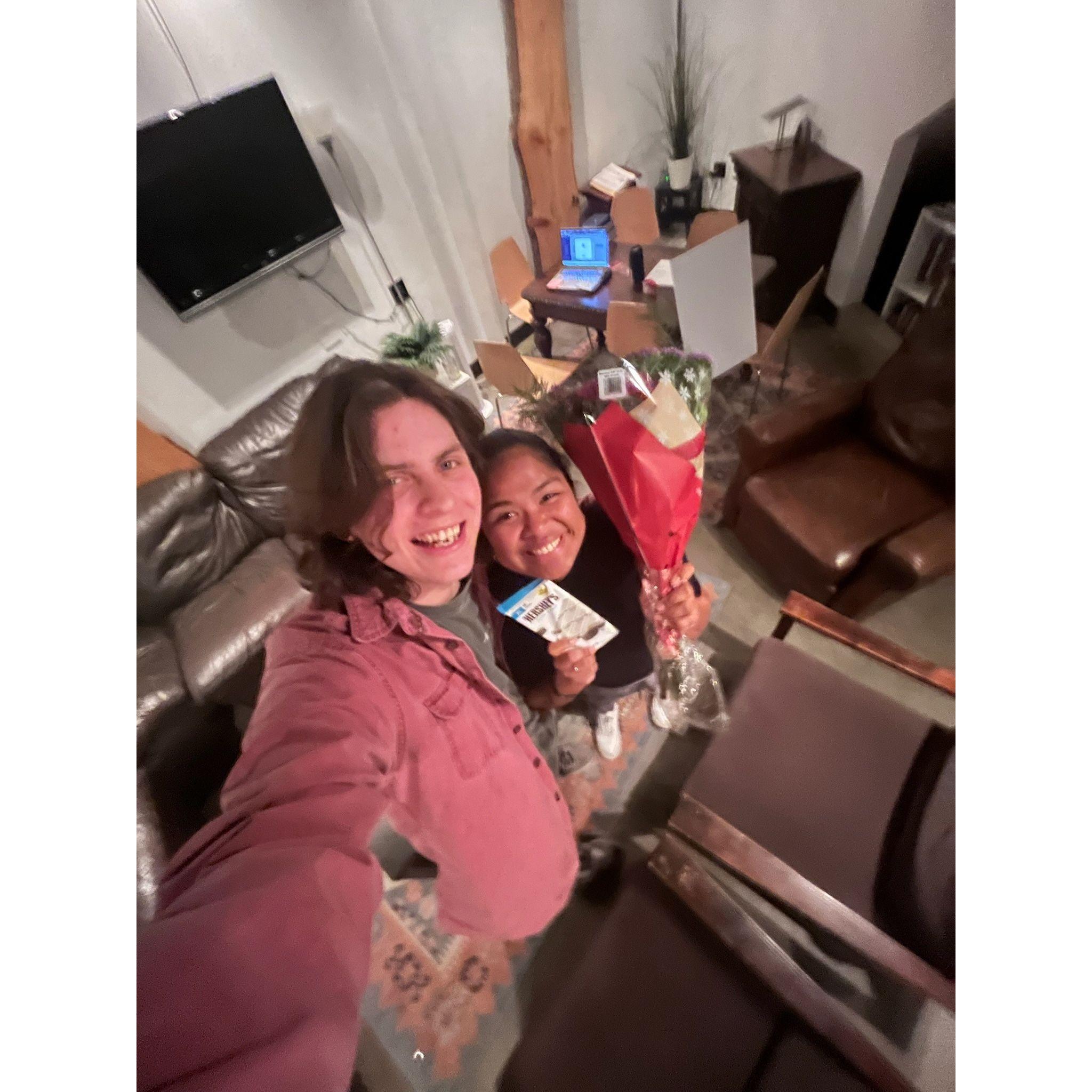 (November 26, 2023):  Conlan asked Joysinet out on a date. Look at how cute they are.