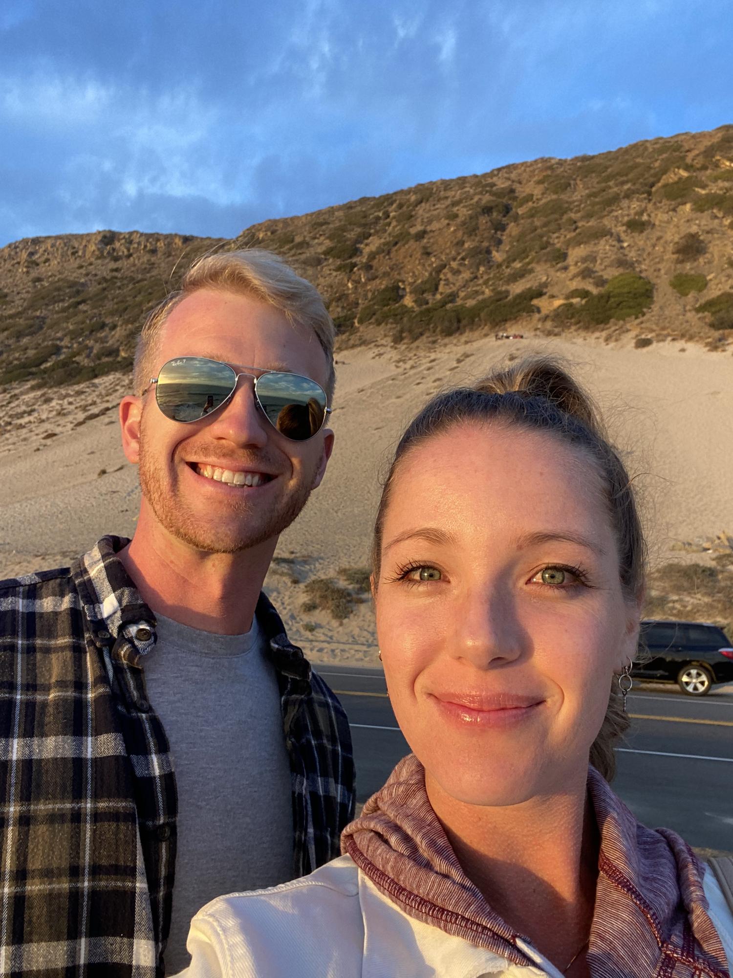 The sand hill on PCH near Malibu