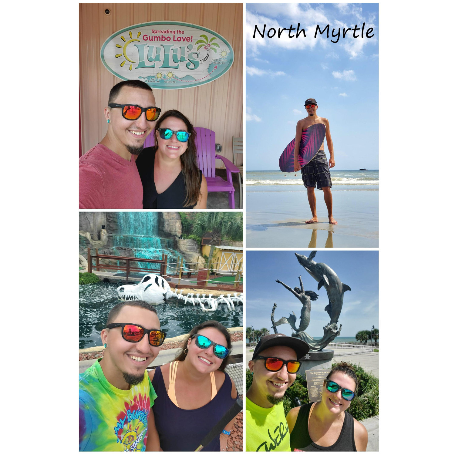 Some fun in the sun down in Myrtle Beach. Stopping in at LuLu's is also a must! She's Jimmy Buffett's sister for those who don't know  ;)  and more mini-golf!!