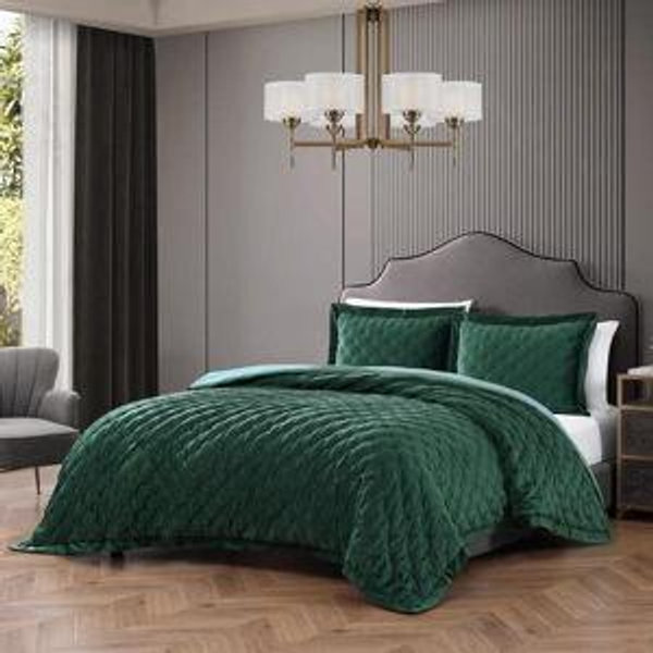 Bebejan 3 Piece Velvet Comforter Set