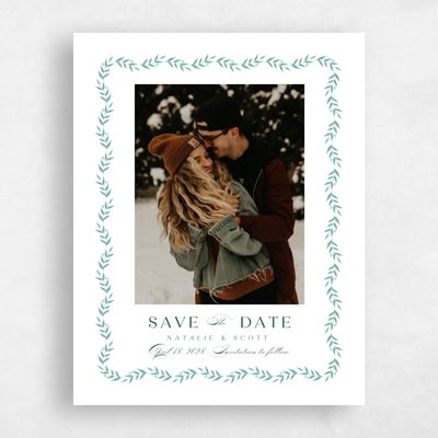 Emerald, Green Wedding Save the Date - Kitts Photo