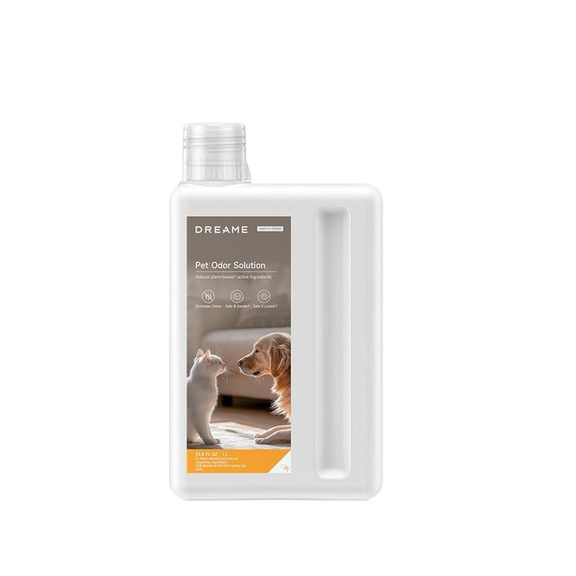 DREAME Robot Vacuum Cleaning Soluition, Pet Odor Solution, Safe and Gentle Natural Plant-Based Ingredients, 33.8 FL OZ(1L)