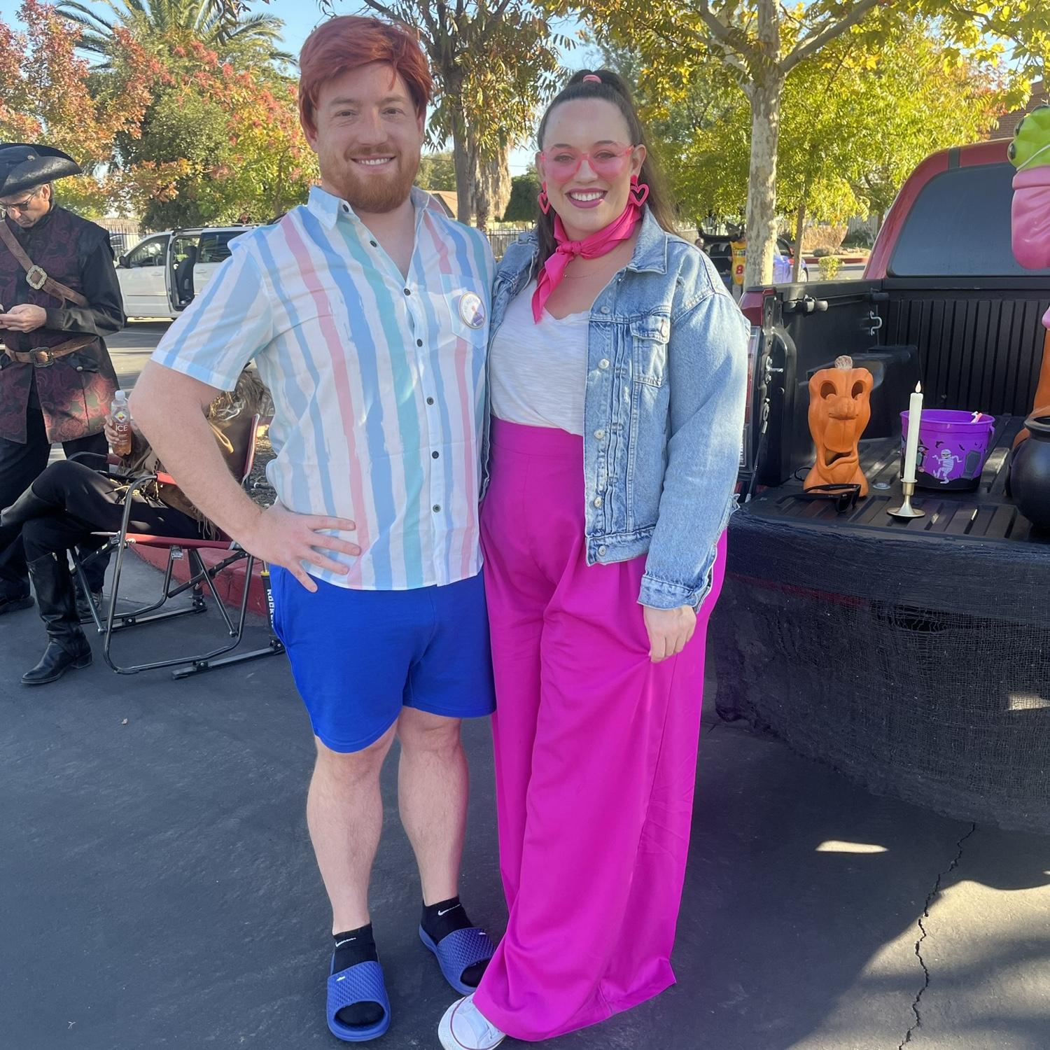 Halloween as Barbie and Allan