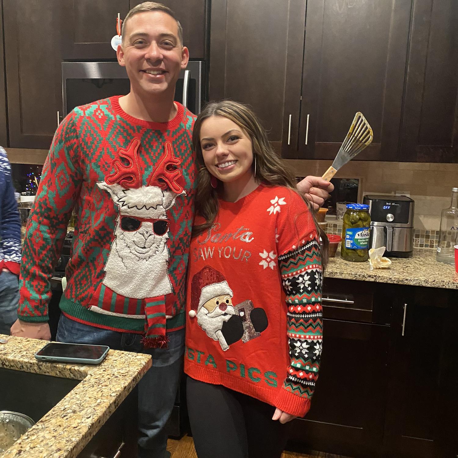 Christmas party in our first home together - 2022