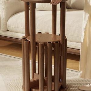Stackable Stools Set of 4 (color: Walnut)