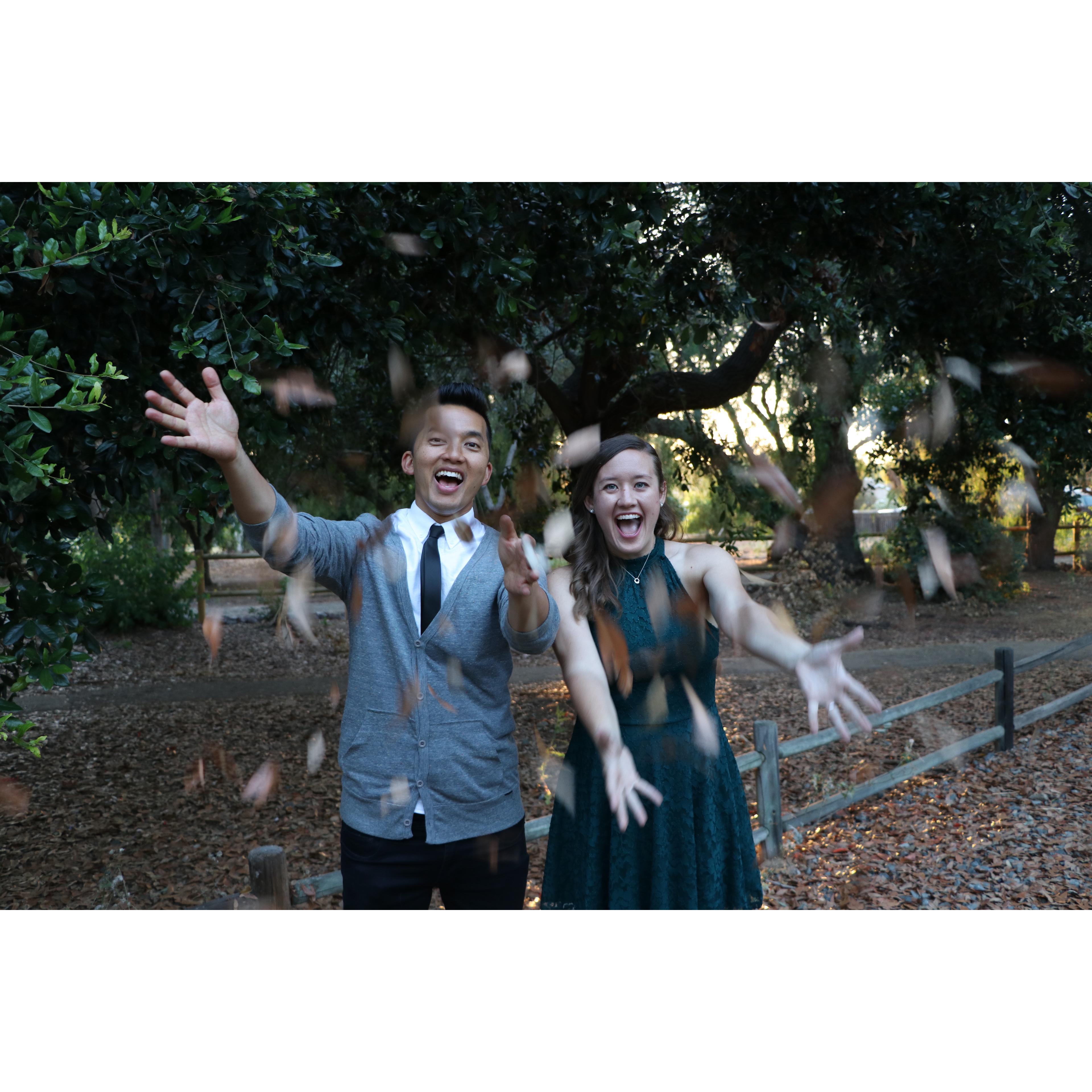 I can't help FALLING in love with you. #fallingleavesforafallwedding