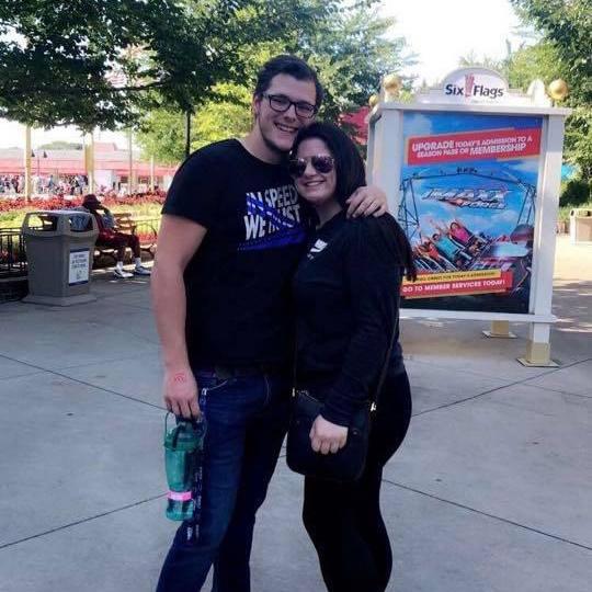 Our first time together at Six Flags! August, 2019.