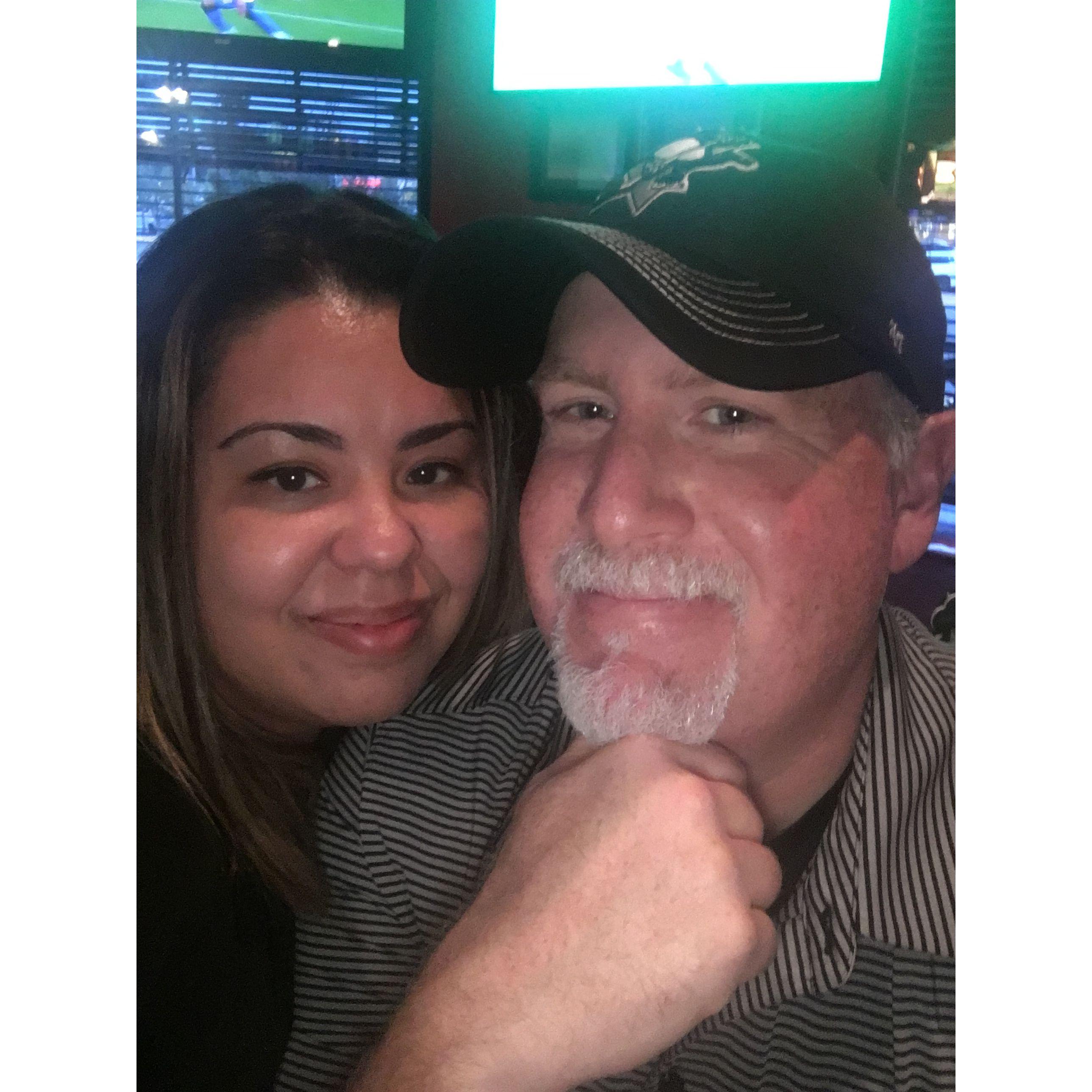 Birthday celebration at the bar we first met