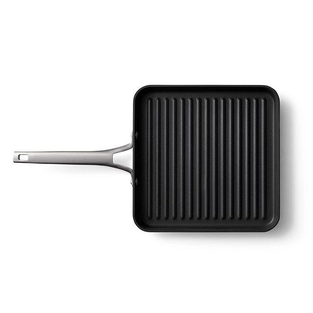 Calphalon 2029646 Premier Hard-Anodized Nonstick 11-Inch Square Grill Pan, Black