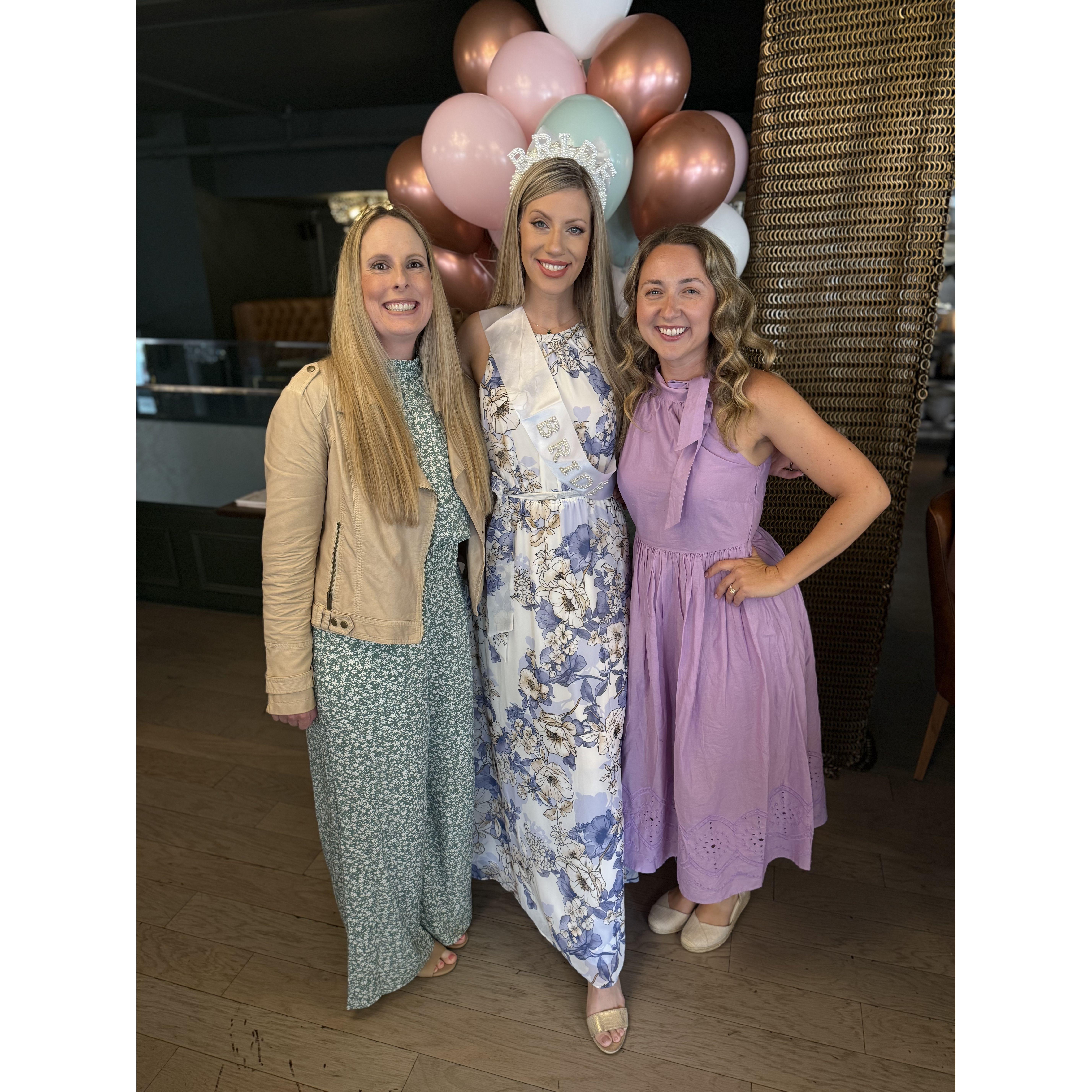 Best friends at Julia's bridal shower