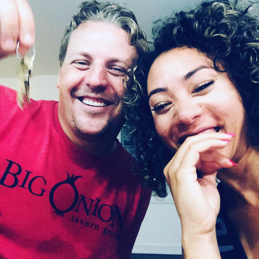 First night in their new condo August 2020.