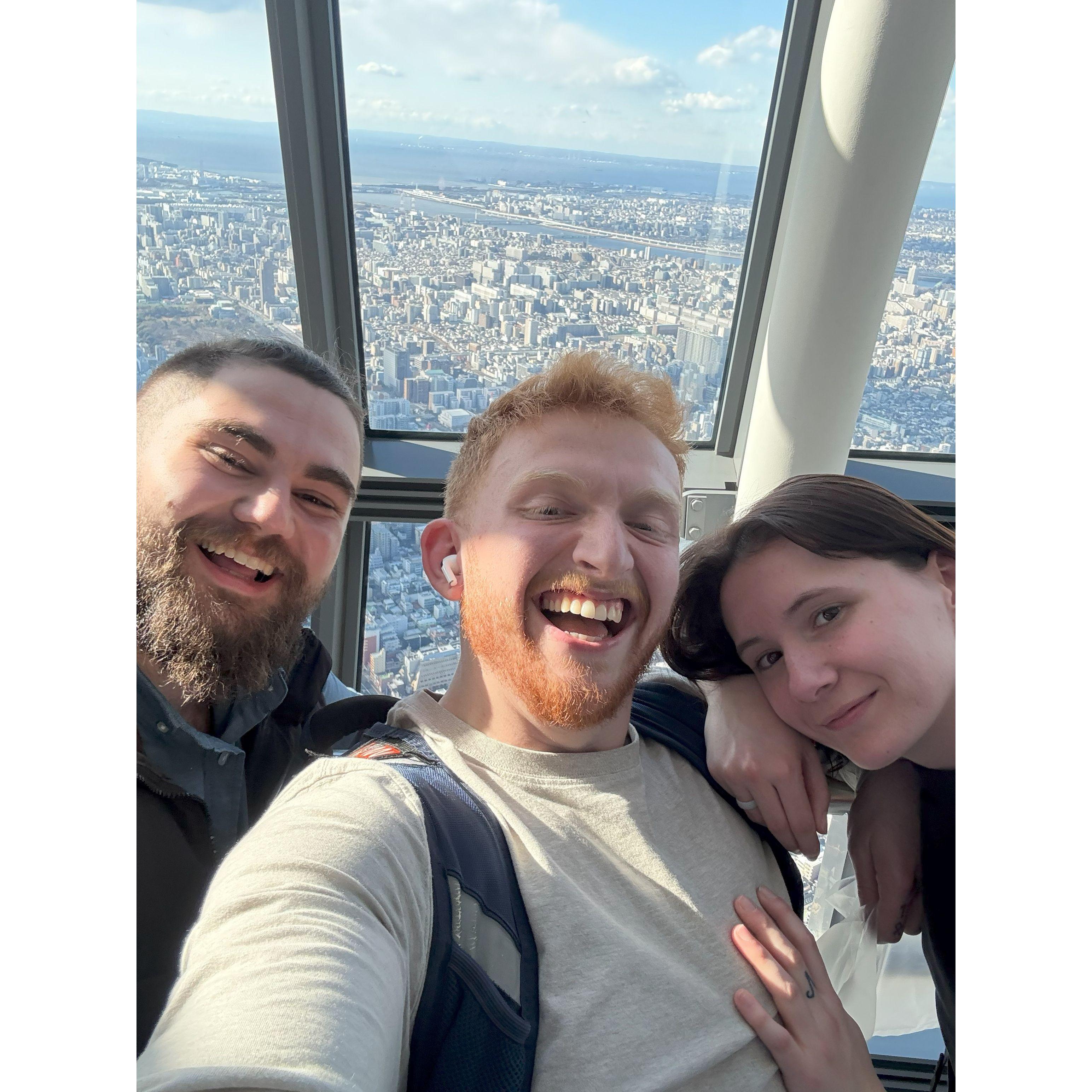 We found ourselves 1,400 feet up in the heart of Tokyo!