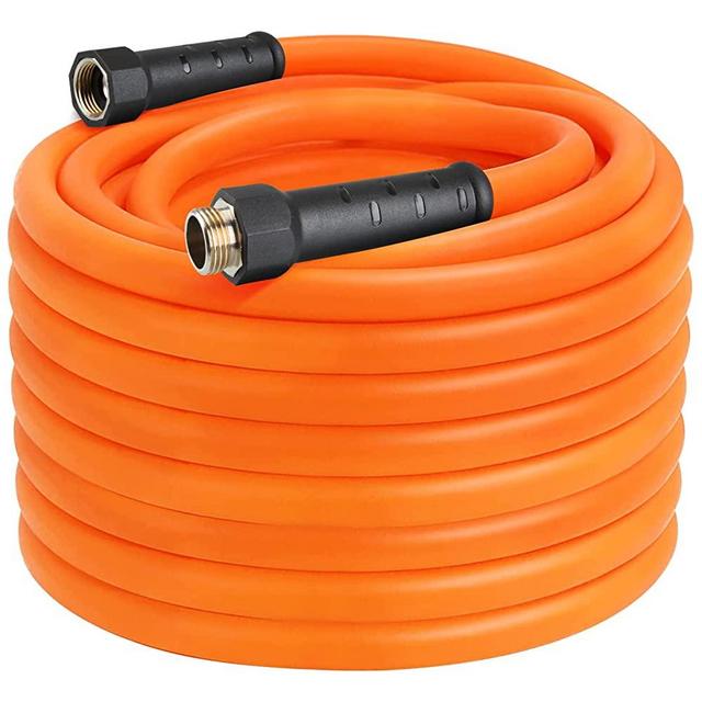 Tahoe Trails Hybrid Garden Hose 5/8 in. x 50 ft, Swivel Grips, Crushproof Brass Fittings, Extreme All Weather Flexibility