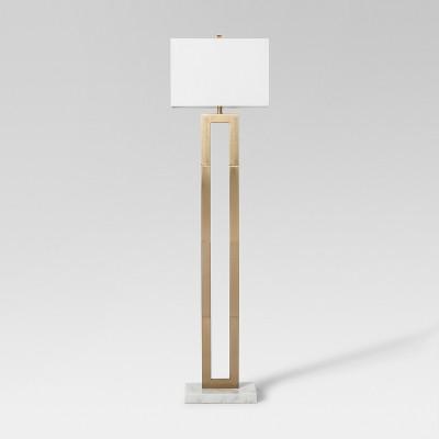 Weston Window Pane Floor Lamp Brass Includes Energy Efficient Light Bulb - Project 62&#8482;