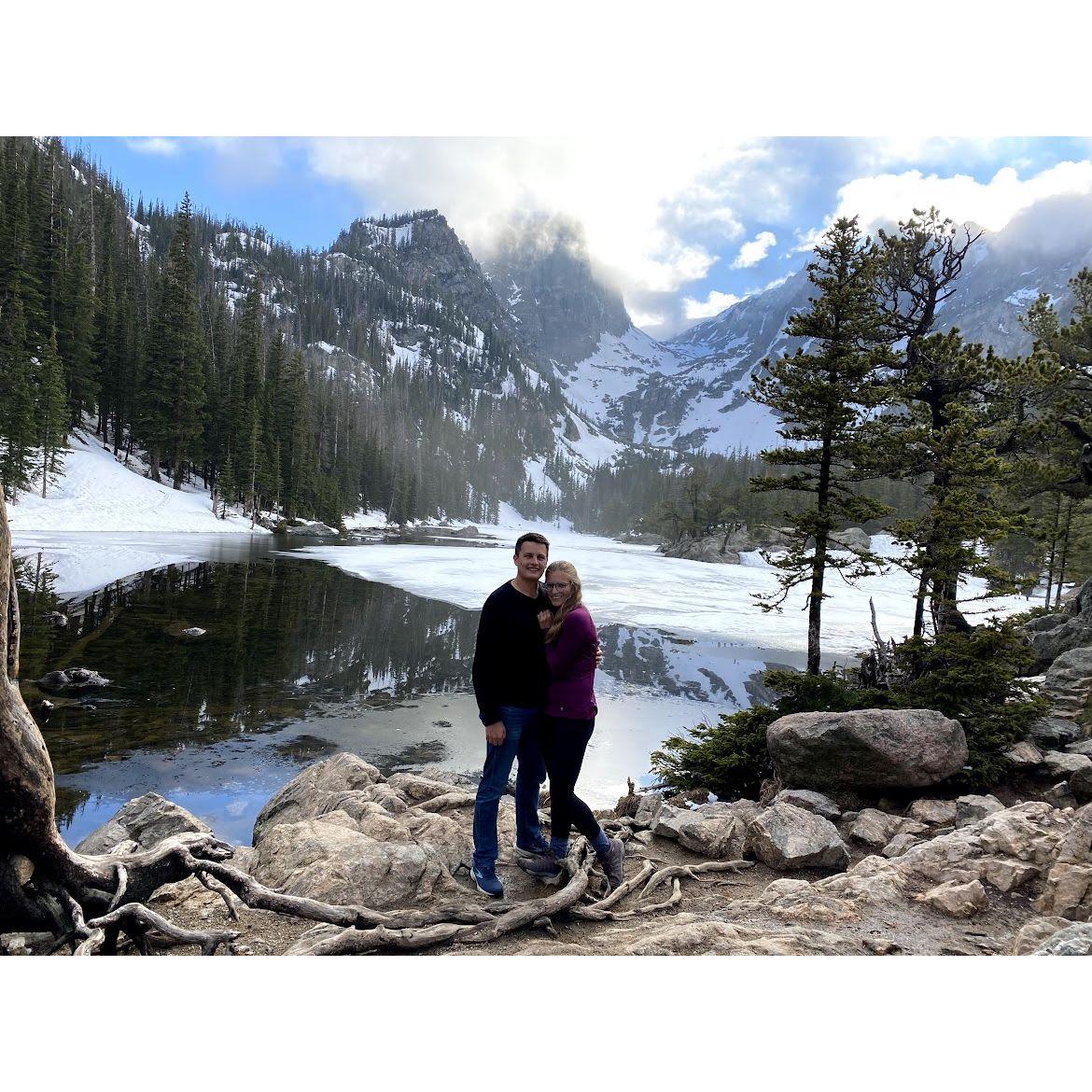 Moments before Jeremy fell in a frozen lake