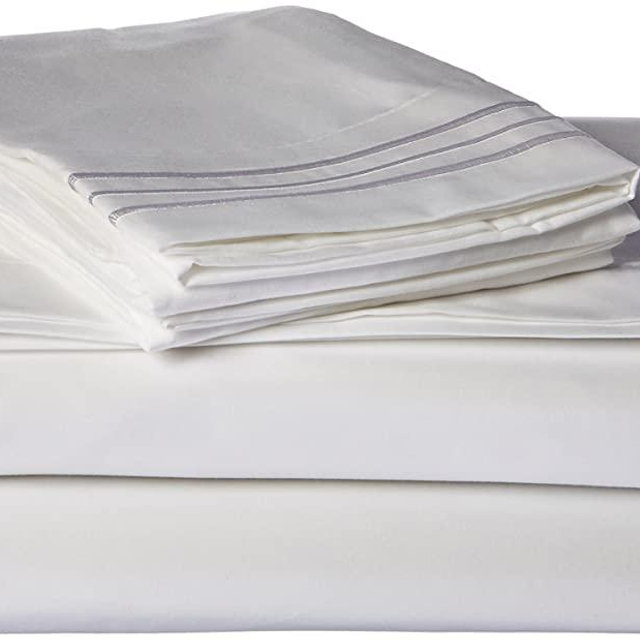Sweet Home Collection Supreme 1800 Series 4pc Bed Sheet Set Egyptian Quality Deep Pocket - King, White