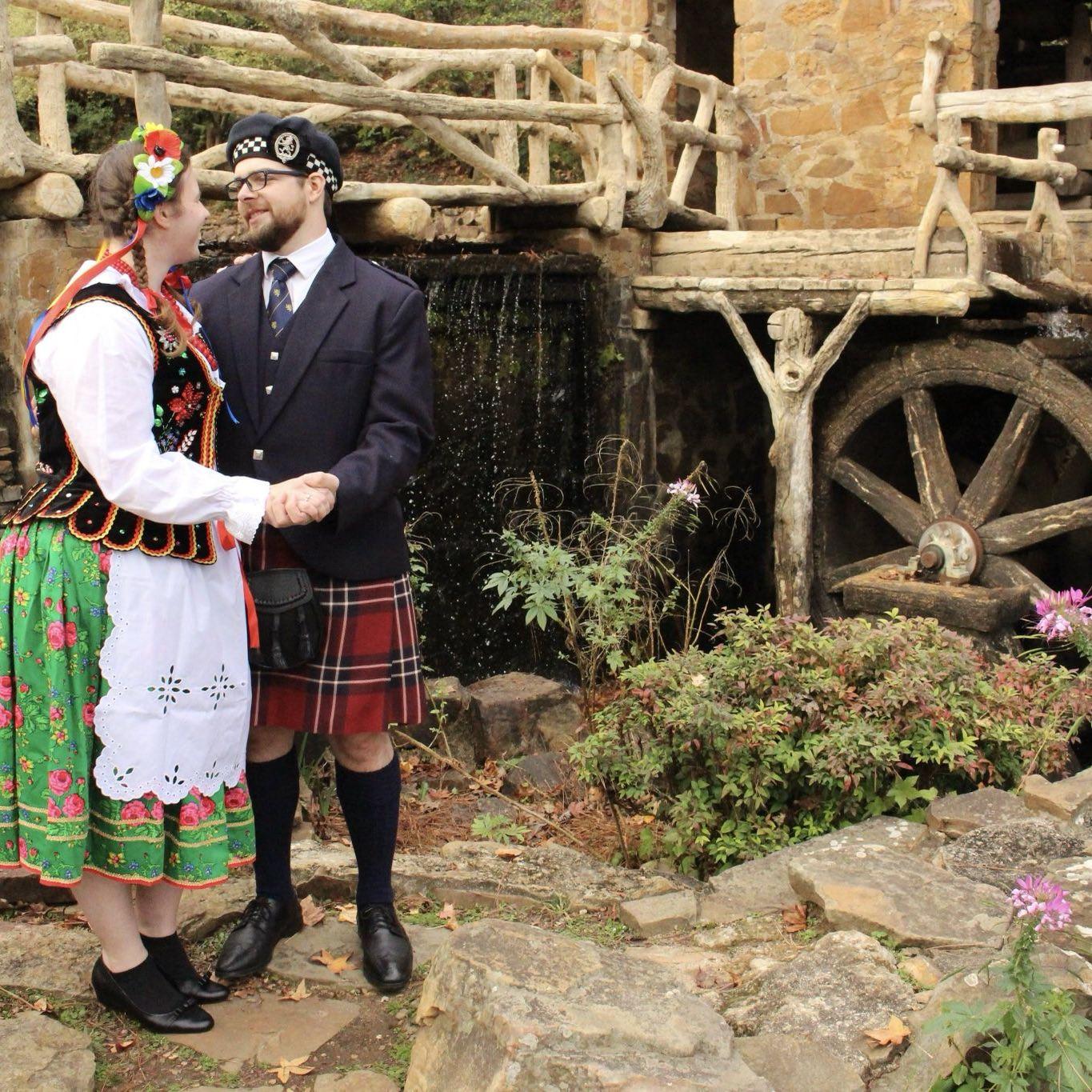 Odie and Marie did their engagement photo shoot at the Old Mill in North Little Rock.