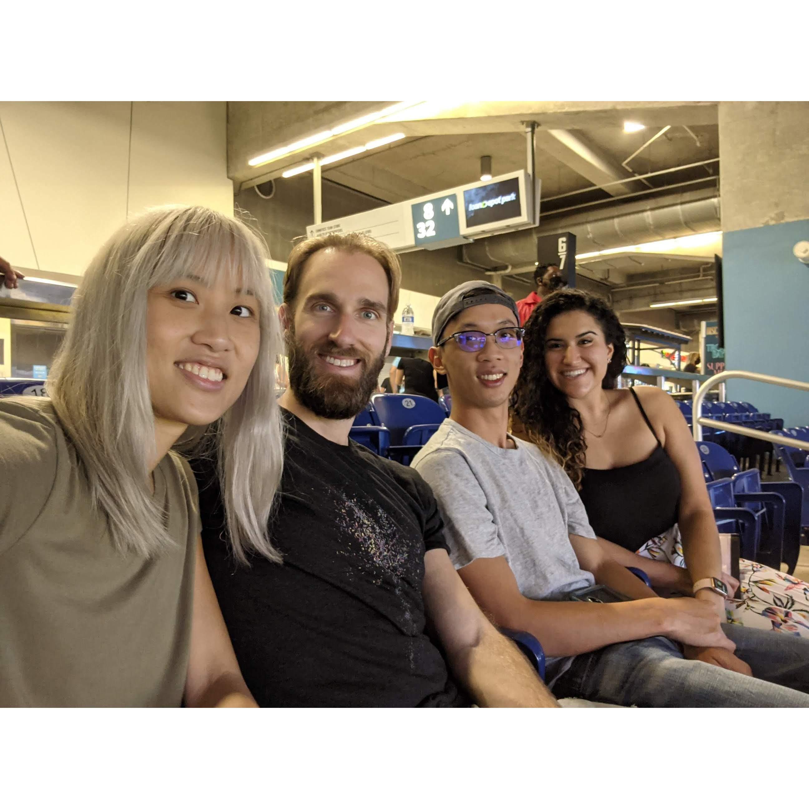 To going to our first marlins game....