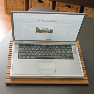 Bamboo Slatted Laptop Tray