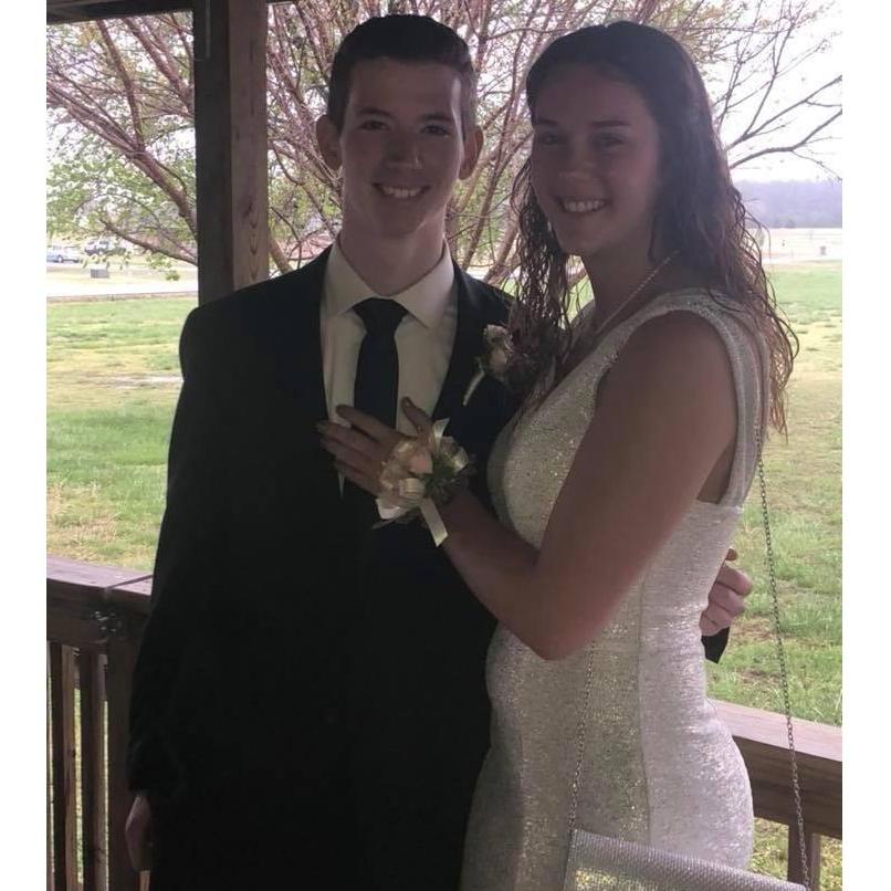 Prom night, just a few days after we started dating.
