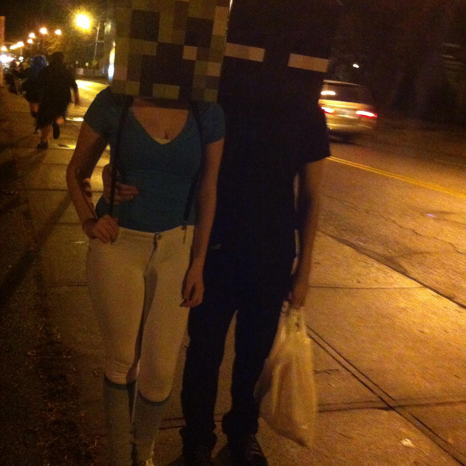 Our first Halloween together and OF COURSE we had to dress up as Minecraft characters