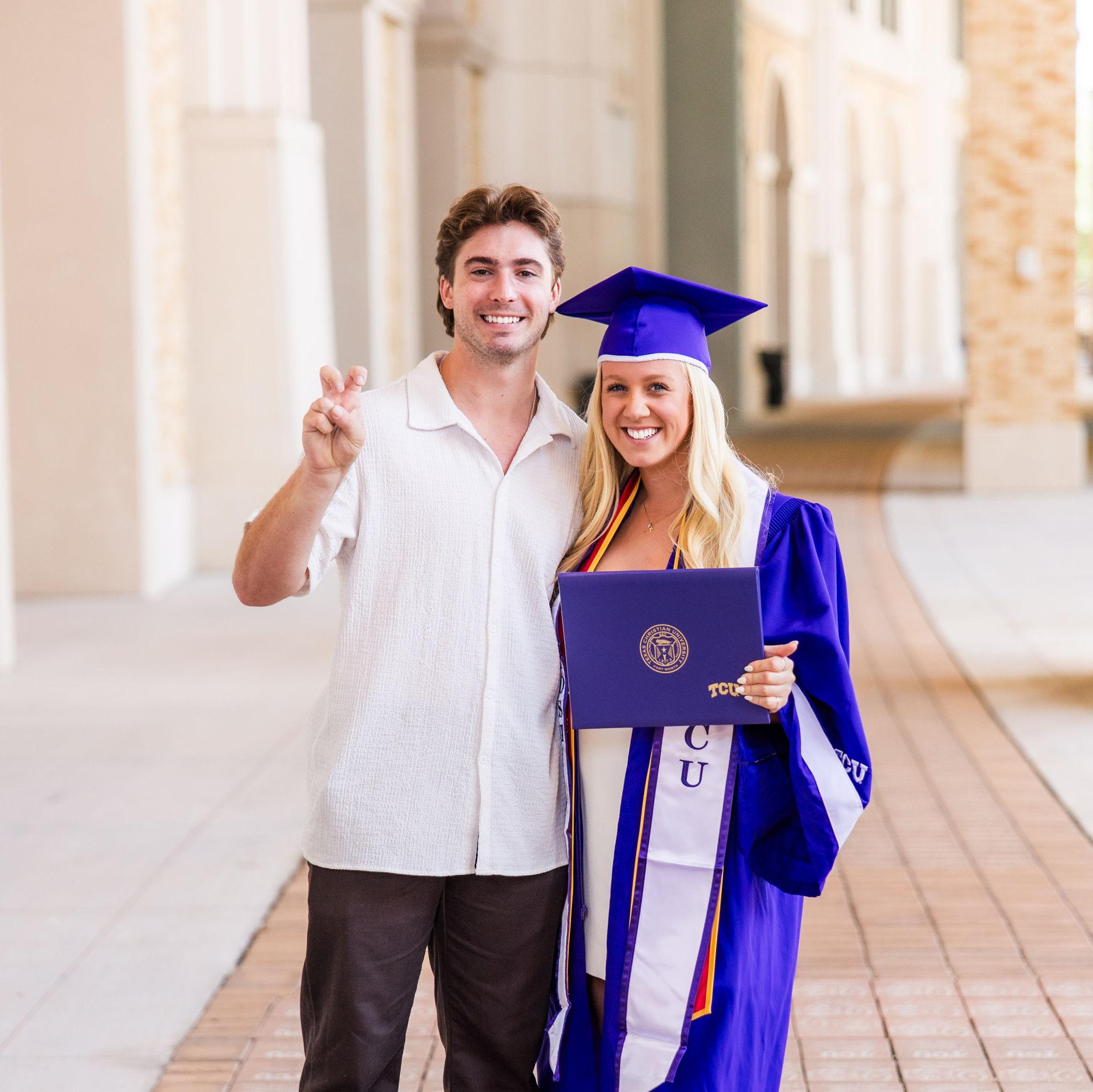 Kylie's graduation! Go frogs forever.