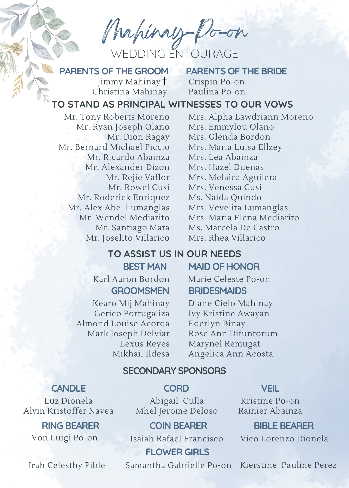 The Wedding Website of Eloisa ∞ and Franz Mij