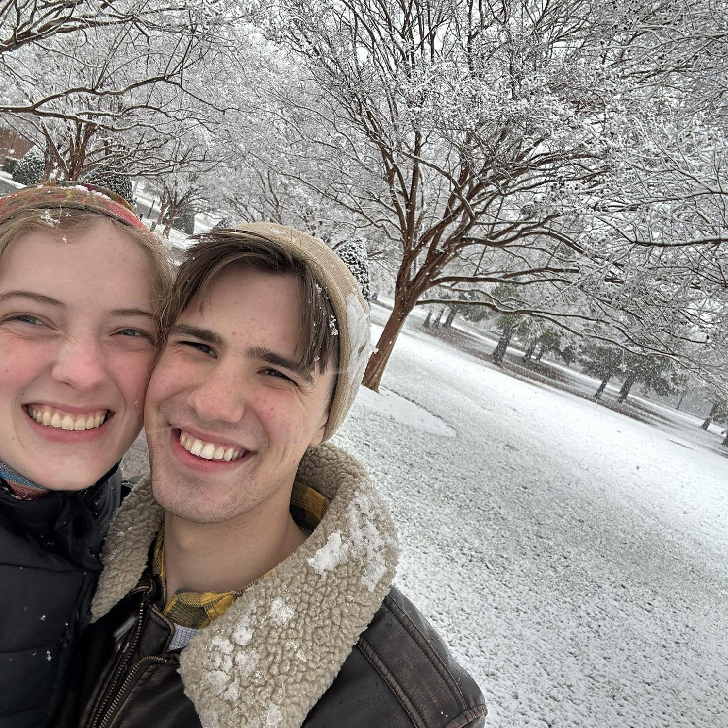Enjoying a beautiful snow day in the middle of wedding planning craziness
